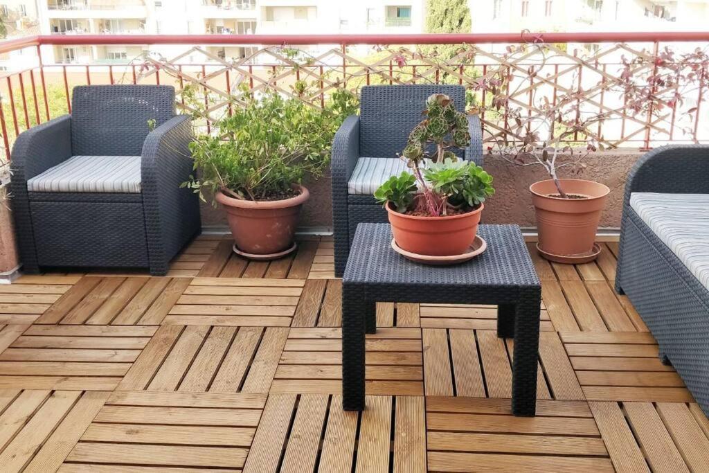 T3 Le Designer 4E-Terrasse-Climatisation & Netflix Lejlighed Marseille Eksteriør billede